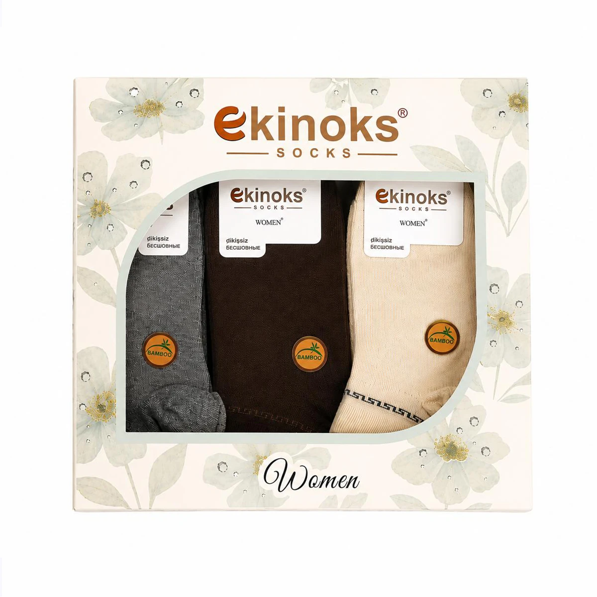 Dikişsiz - 12'Lİ MARİAH KADIN BAMBU PATİK ASORTİ