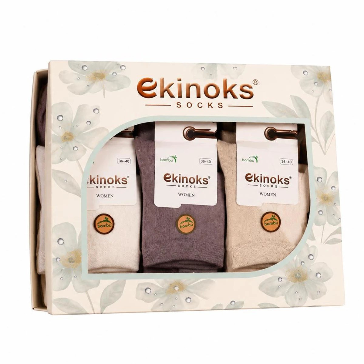 Dikişsiz - 12'Lİ NİGEL KADIN BAMBU ORTA KONÇ SOKET ASORTİ