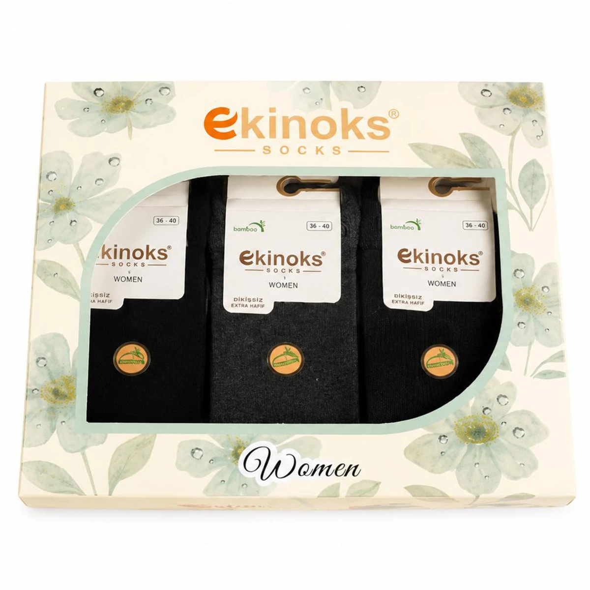 Dikişsiz - 12'Lİ ZANE KADIN BAMBU LİKRALI SOKET ASORTİ