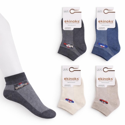 Dikişsiz - 12'Lİ ÇATIRA ERKEK BEBEK PATİK  ASORTİ