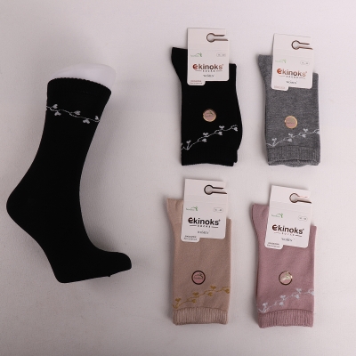 Dikişsiz - 12'Lİ ARKİT KADIN BAMBU LİKRALI SOKET ASORTİ