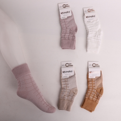 Dikişsiz - 12'Lİ JANET DESEN KIZ BEBE MEVSİMLİK SOKET ASORTİ