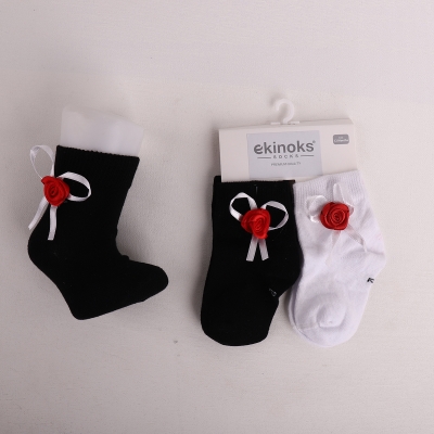 Dikişsiz - 12'Lİ ROSE BABY AKSESUARLI BEBEK SOKET ASORTİ