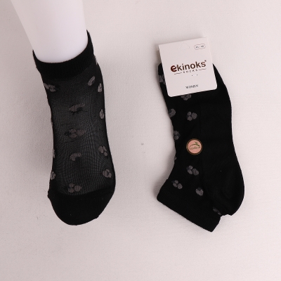 Dikişsiz - 12'Lİ REHA KADIN BAMBU TÜL PATİK 