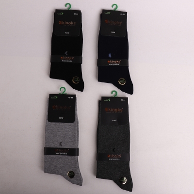 Dikişsiz - 12'Lİ SİNGE ERKEK LİKRALI BAMBU SOKET  ASORTİ