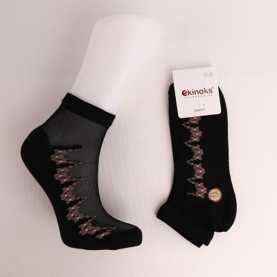 Dikişsiz - 12'Lİ EDALI KADIN BAMBU TÜL PATİK 