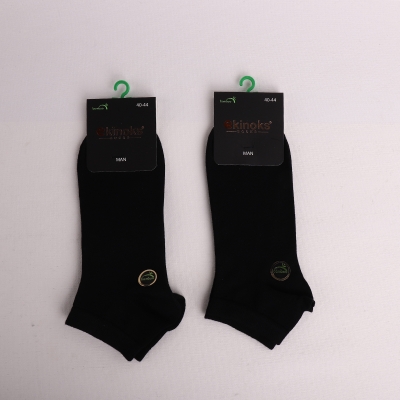 Dikişsiz - 12'Lİ JESTİ BAMBU ERKEK PATİK SİYAH 