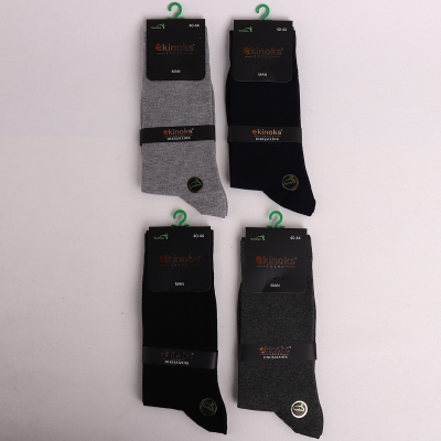 Dikişsiz - 12'Lİ SEDTA DESEN ERKEK BAMBU LİKRALI SOKET  ASORTİ